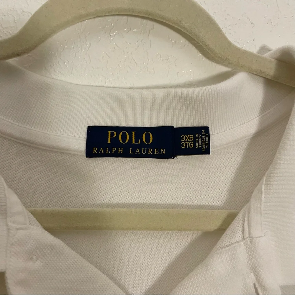 Polo by Ralph Lauren Men's White Polo Shirt 3XB